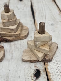 Image 3 of  Wooden shape stacker brown 19-21cm