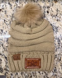 Image 1 of Floral Fluff Beanie 