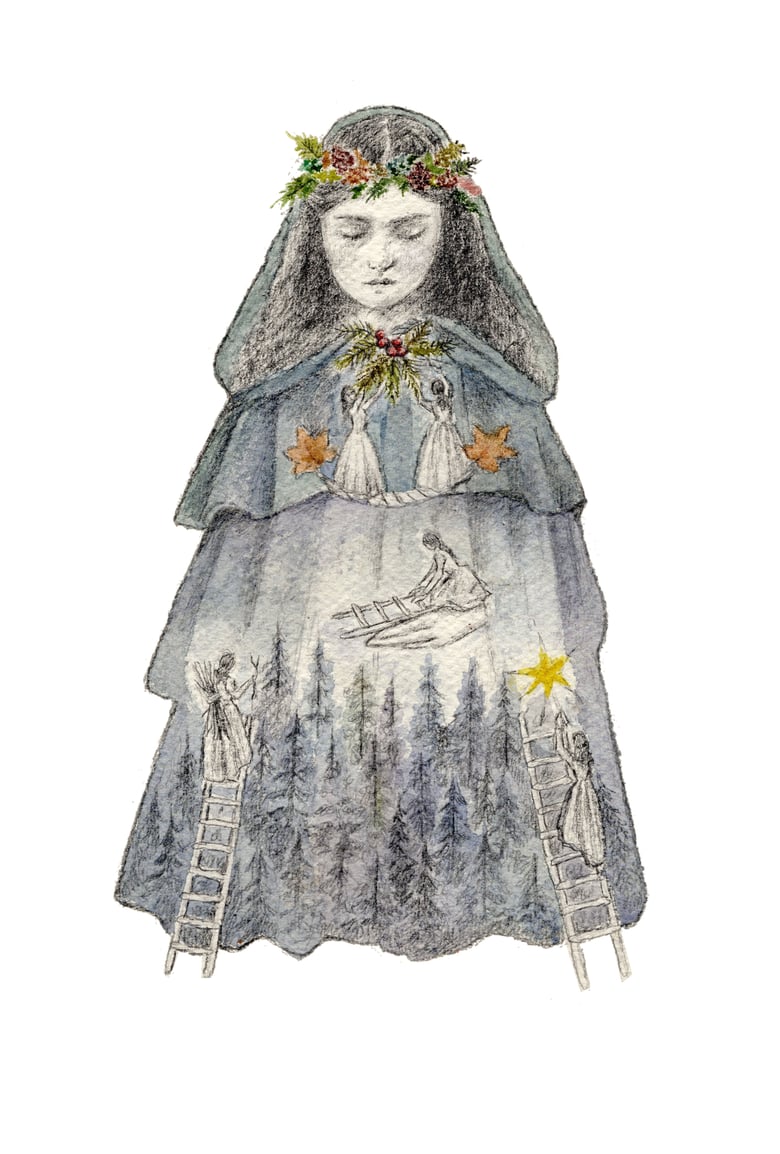 Image of 'Elves' Original Artwork by Nom Kinnear King 