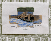 Image 1 of Sailing ship in a storm by Bill Payne