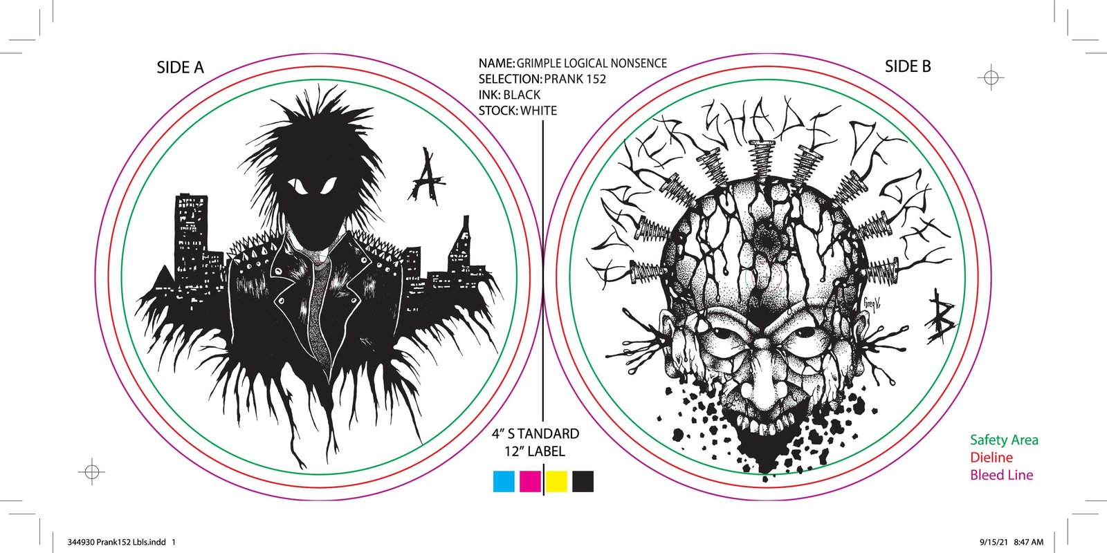 ​激レア盤 Grimple / Logical Nonsense スプリットLP GRIMPLE / LOGICAL NONSENSE SPLIT LP LIMITED TO 150 BLUE / GREY