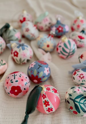 Image of ADORNOS DE NAVIDAD PINTADOS A MANO - 6