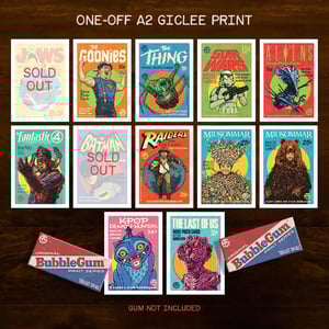 Image of ONE-OFF BUBBLEGUM A2 GICLEE PRINT