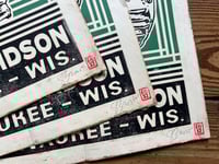 Image 5 of The Trusty Flathead Linocut Print FREE SHIPPING