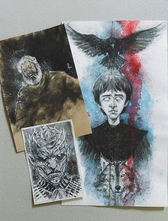 Image of GAME OF THRONES BUNDLE (3 ORIGINAL DRAWINGS)