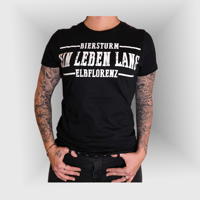 Image 1 of T-Shirt "Ein Leben lang" - Girlie - Schwarz