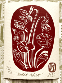 Sweet Violet print by Jo Sweeting