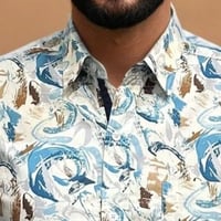 Image 2 of Camisa acuarela azules