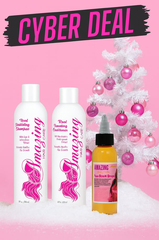 Image of Hair Growth Shampoo/Conditioner/Drops Set