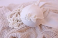 Image 1 of Milk velvet bow 