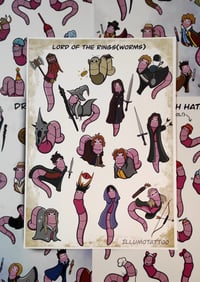 Image 2 of LORD OF THE RINGWORMS PRINT