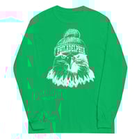 Image 1 of Philadelphia Winter Eagle Long Sleeve Tee – Irish Green