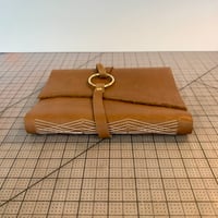 Image 2 of Tan Leather Wrap Journal
