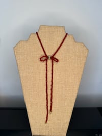 Image 1 of Carnelian Bow Necklace