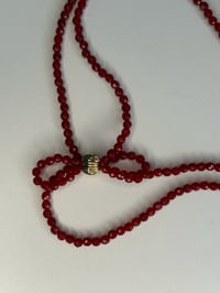 Image 4 of Carnelian Bow Necklace