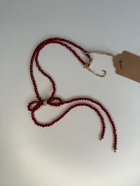 Image 3 of Carnelian Bow Necklace