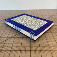 Image 1 of Blue and Decorative Paper- Decorative Coptic Stitch 