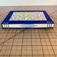 Image 2 of Blue and Decorative Paper- Decorative Coptic Stitch 