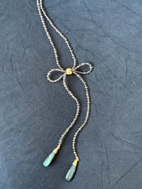 Image 3 of Smoky Quartz Bow Necklace