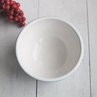 Image 5 of Turquoise Yunomi Tea Cup, 8 oz. Ceramic Stoneware Cup Made in USA