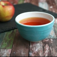 Image 1 of Turquoise Yunomi Tea Cup, 8 oz. Ceramic Stoneware Cup Made in USA