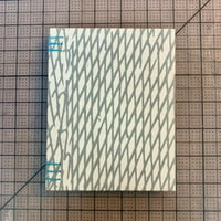 Image 3 of Grey and White Decorative Paper Book- Coptic and Decorative Link Stitch 
