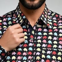 Image 2 of Camisa elefantes negra