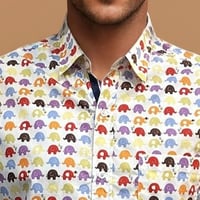 Image 2 of Camisa elefantes blanco