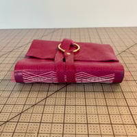 Image 1 of Pink Leather Wrap Journal
