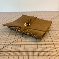 Image 1 of Light Brown Soft Leather Wrap Journal
