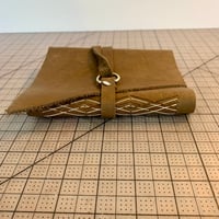 Image 2 of Light Brown Soft Leather Wrap Journal
