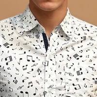 Image 2 of Camisa música blanca