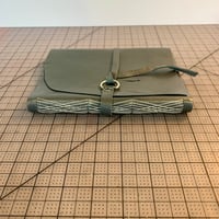 Image 2 of Chrome Leather Wrap Journal