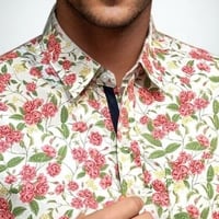 Image 2 of Camisa rosas mil blanco roto