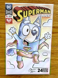 Bluey Superman Sketch Cover comic