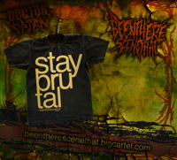 STAY BRUTAL GOLD FOIL SHIRT