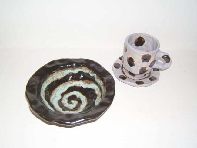 Black Spiral Bowl