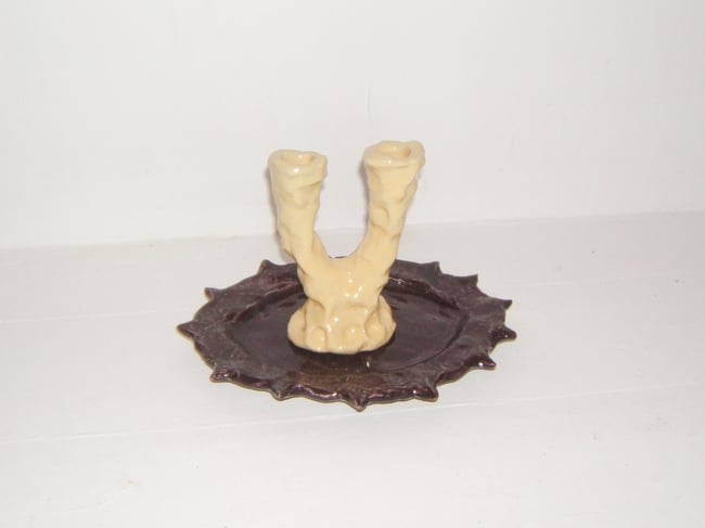 Yellow Candle Holder