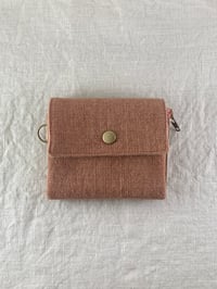Image 1 of Handcrafted linen wallet  002
