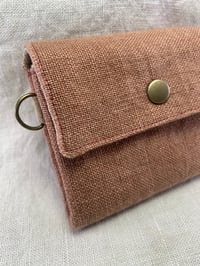 Image 3 of Handcrafted linen wallet  002