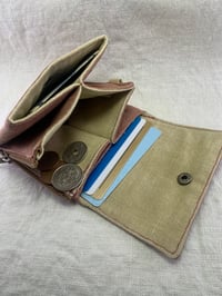 Image 4 of Handcrafted linen wallet  002