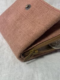 Image 5 of Handcrafted linen wallet  002