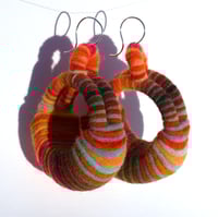 Image 2 of Interpolated Bridge earrings (tropical fruits)
