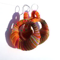 Image 3 of Interpolated Bridge earrings (tropical fruits)