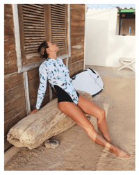 Image 1 of Animal tie dye short wetsuit