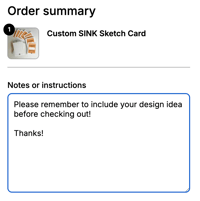 Image 2 of Custom SINK Sketch Card