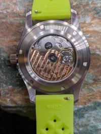 Image 2 of Emerald City - Geometric Time Automatic Watch with Glow in the Dark Strap