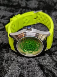 Image 3 of Emerald City - Geometric Time Automatic Watch with Glow in the Dark Strap