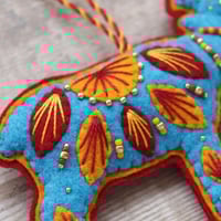 Image 4 of Blue Reindeer Decoration