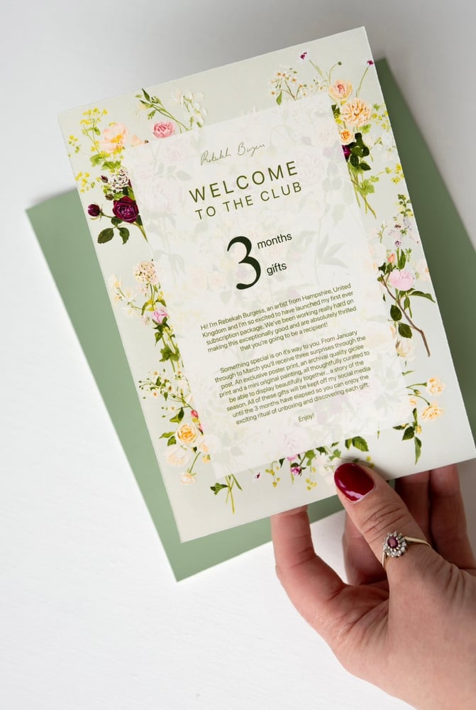 Image of 3 Month Gift Subscription - Original Painting And Two Exclusive Prints 